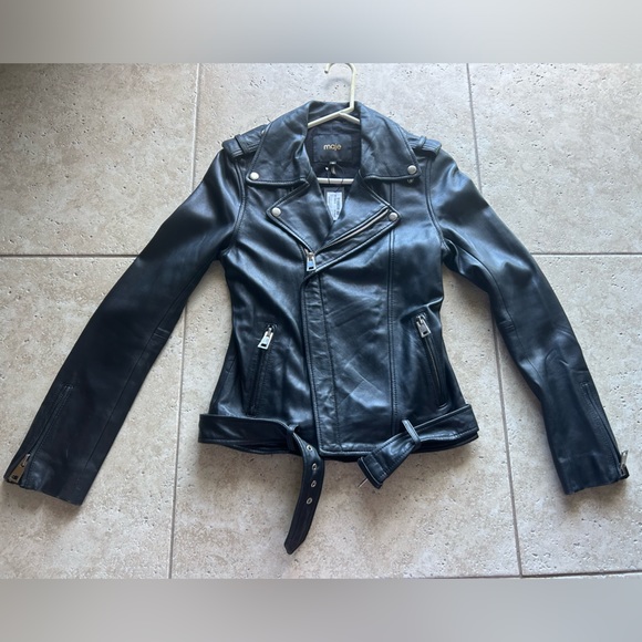 Trade/sell Maje leather jacket NWT w/ minor flaw🦄 - Picture 4 of 12